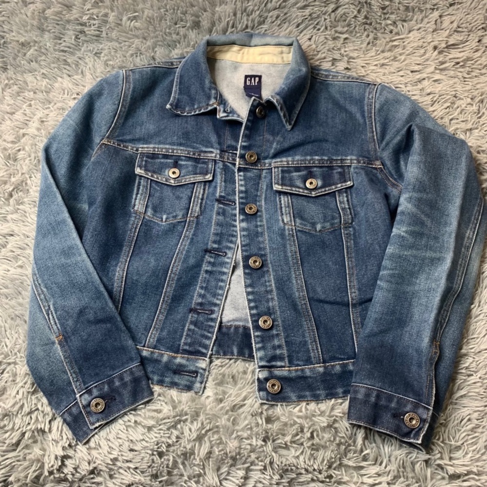 GAP Denim Jean Jacket Small Blue Y2K Vintage Women’s